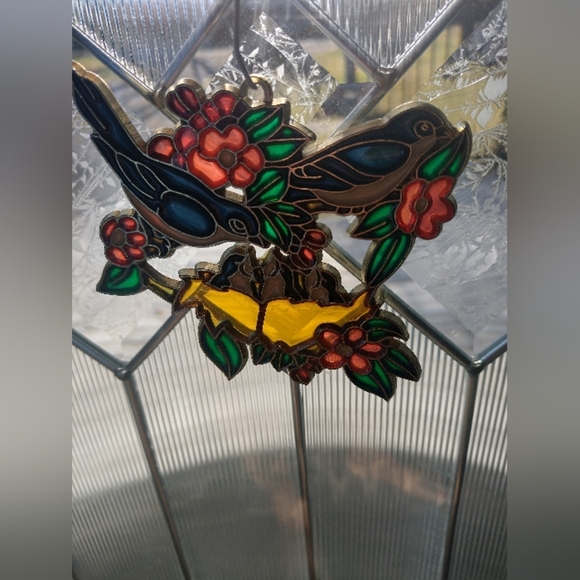 Vintage Stained Glass Sun Catcher Lot (7) - Picture 8 of 12